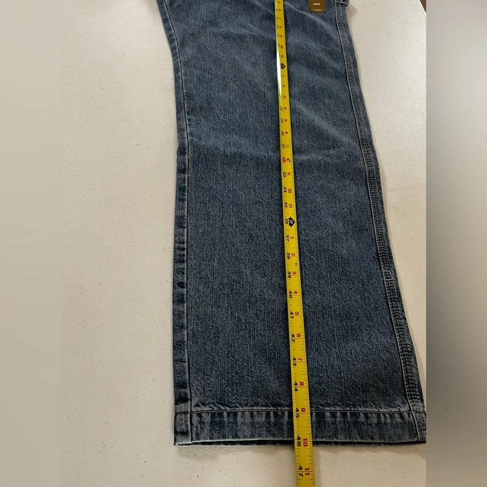Signature by Levi Strauss Relaxed Blue Denim Wide Leg Jeans Size 42x32